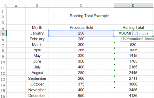 Running Total